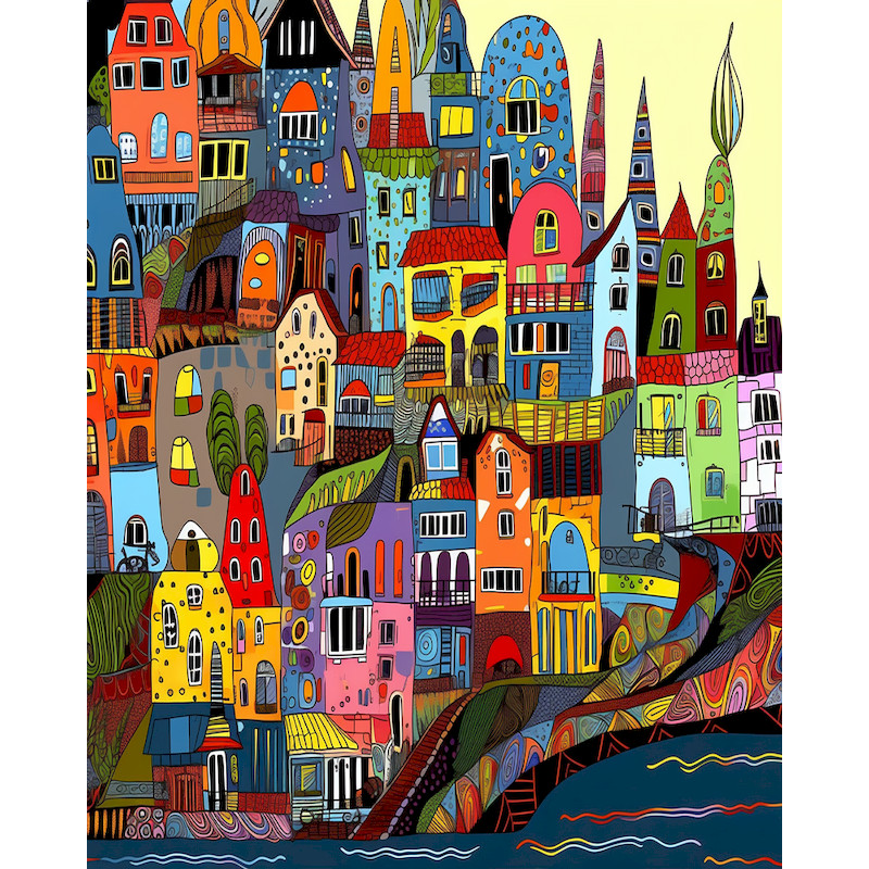 

CHENISTORY Oil Painting By Number Abstract Drawing On Canvas Gift Pictures By Numbers House Acrylic Numbers Painting Home Decor