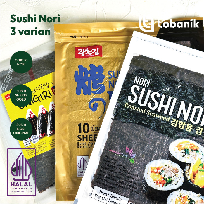 

Sushi Nori Besar Onigiri Sheet 3 Varian