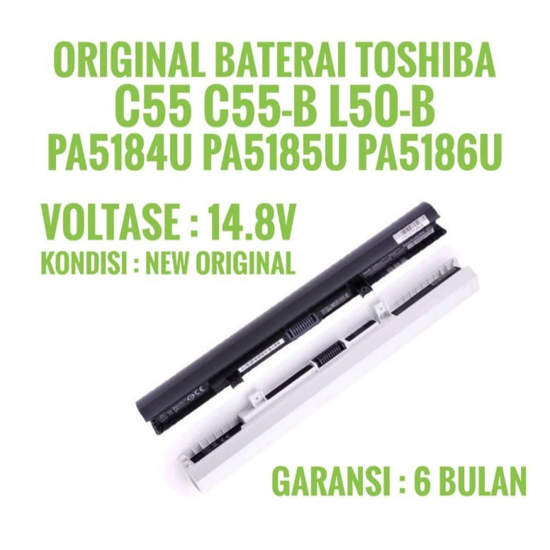 ORIGINAL Batre Baterai Toshiba Satelite Satellite C55 C55d C55t