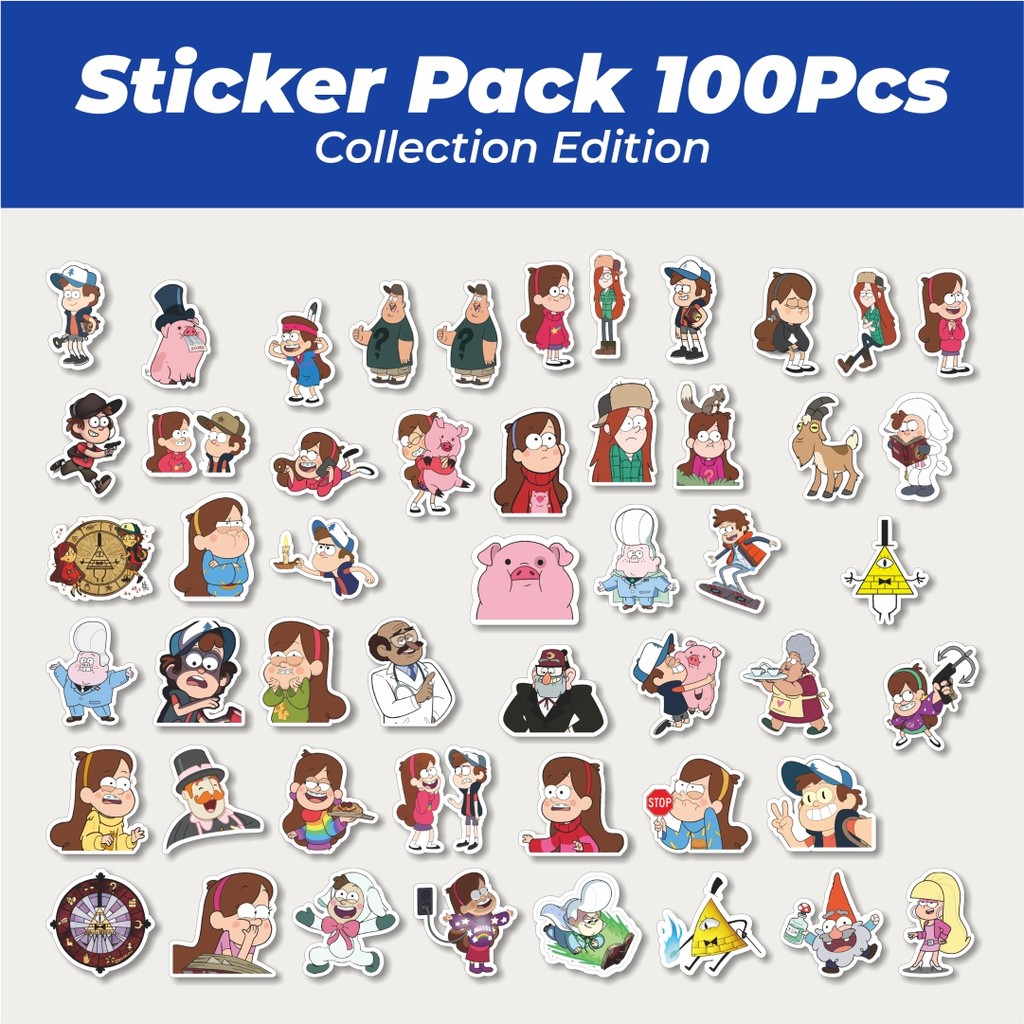 

Hot Stiker Kartun Series Gravity Falls Karakter Mix 2 Lucu Anti Air Stikers Berperekat Waterproof Sticker Decal Buat Motor Helm Buku Journal Koper Casing HP Laptop Botol Minum
