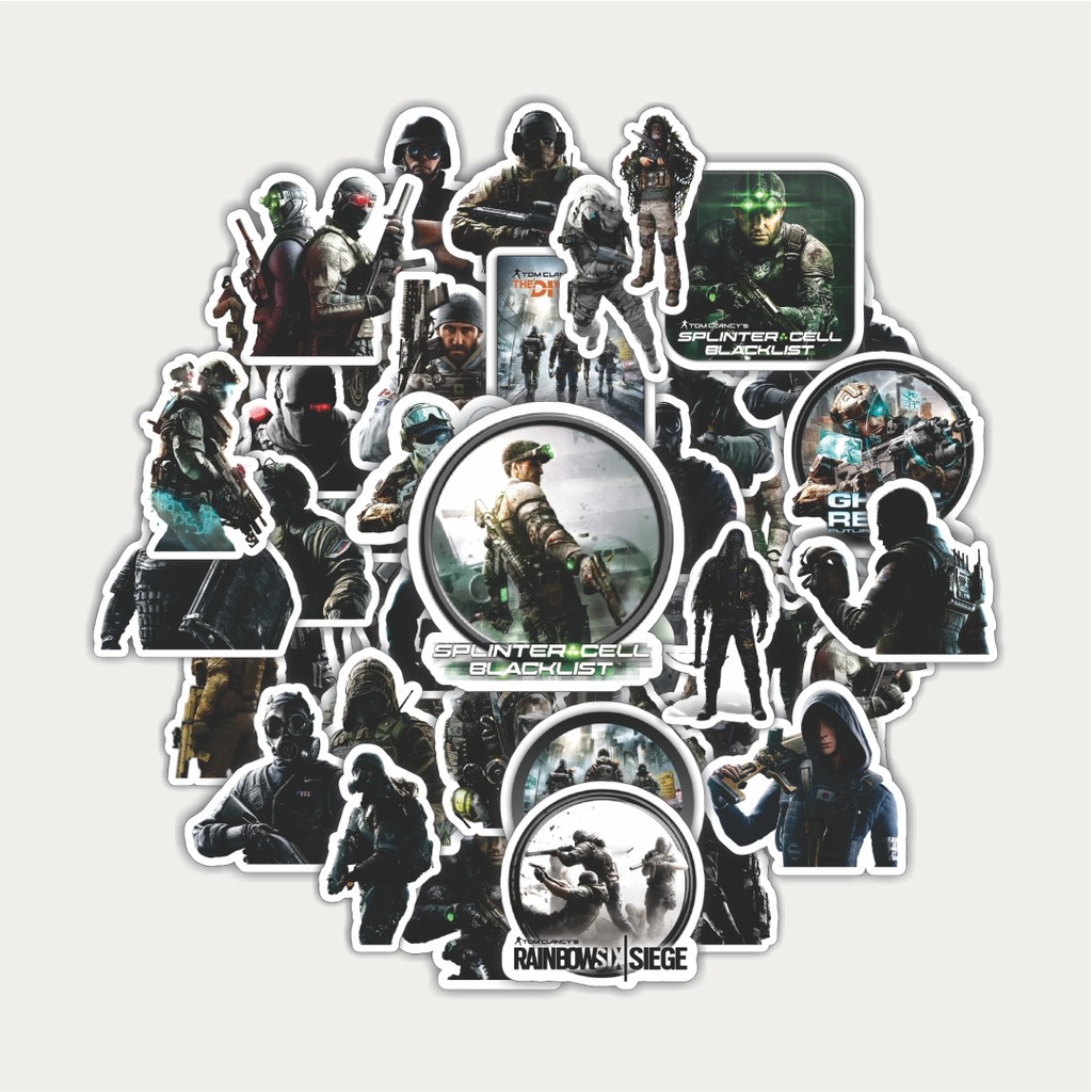 

Sticker Pack Stiker Game Series Tom Clancy's Game Mix | Sticker TUMBLR | Stiker LAPTOP KOPER HELM