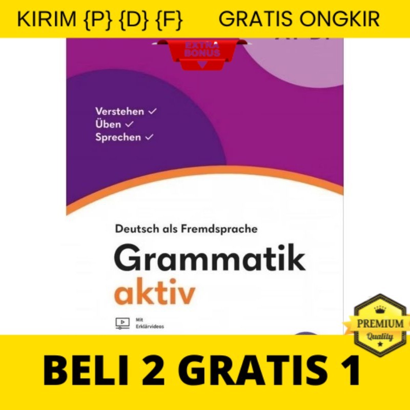 

{P} {D} {F} buku Belajar Bahasa Jerman GRAMMATIK AKTIV full warna