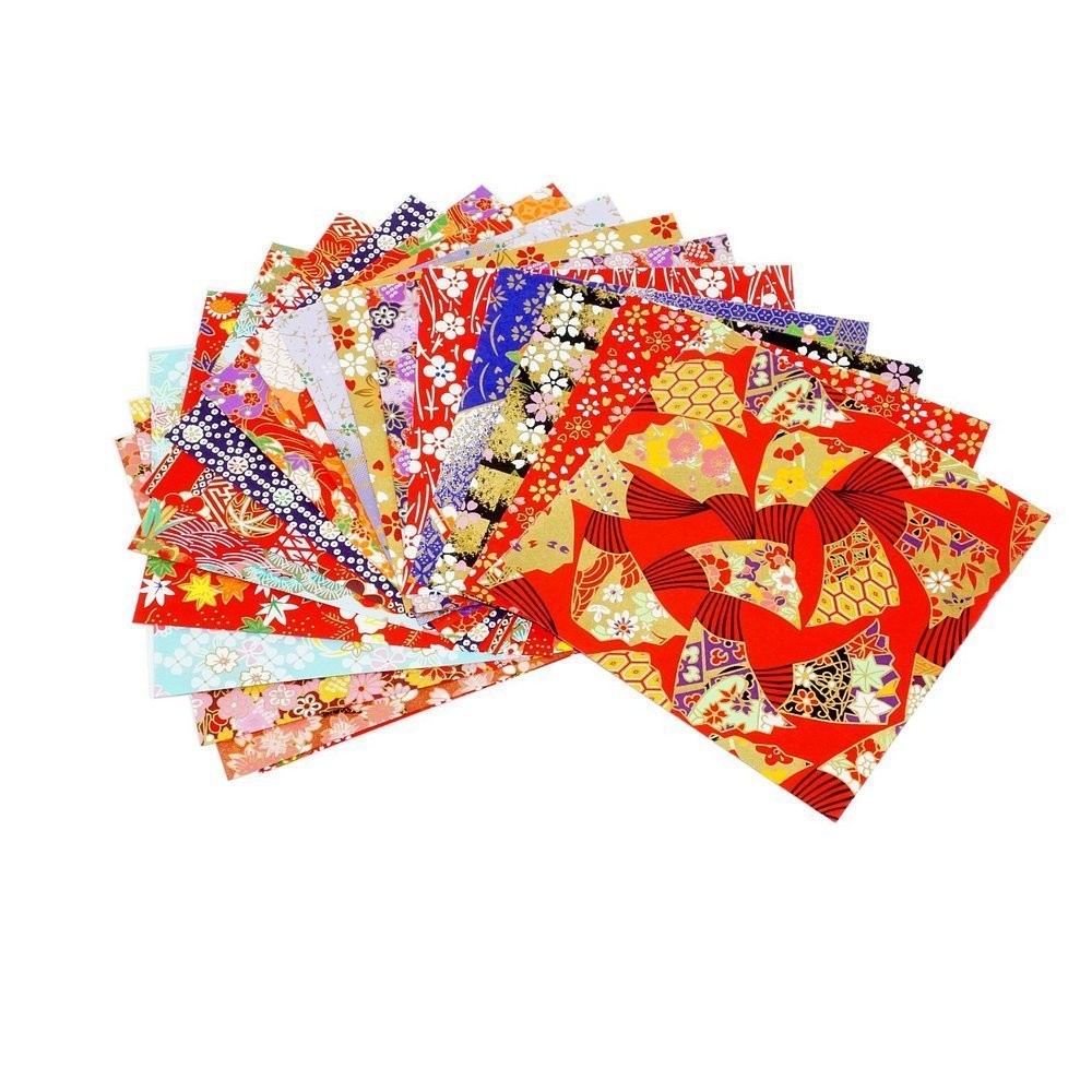 

Yuzen Washi Paper 20 Patterns Japanese Durable Strong Origami Paper Total 20 Sheets 14x14cm