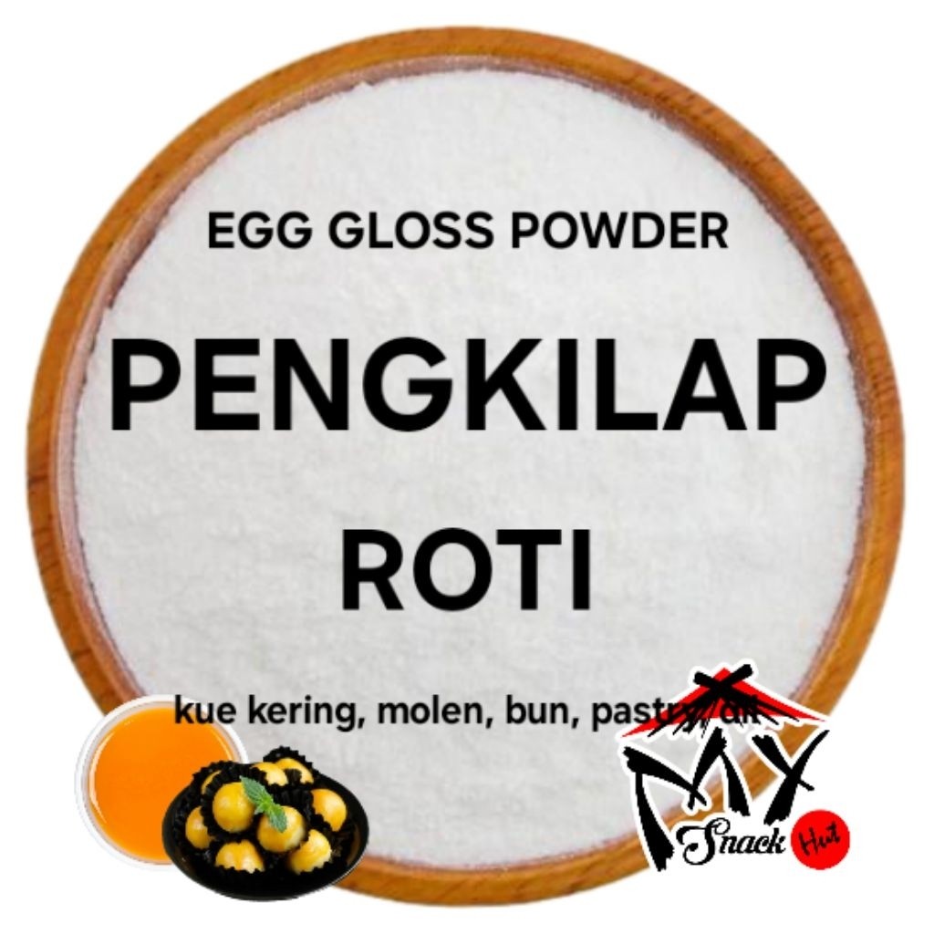 

BUBUK PENGKILAP ROTI 50GR HI GLACE PENGGILAP KUE KERING OVEX OVEK OFEK PENGILAP NASTAR BOLEN HALAL