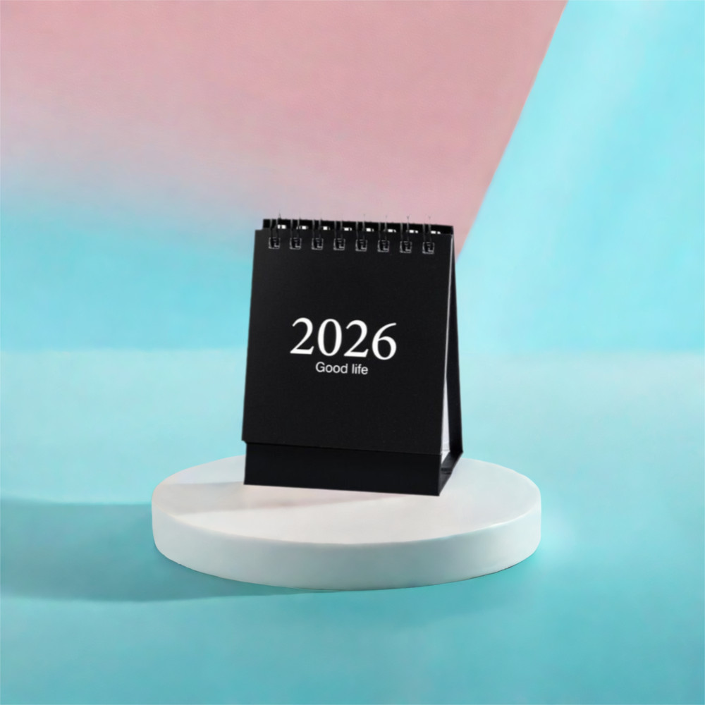 

Simple Mini 2026 Calendar Morandi Portable Plan Book Desk Calendar Desktop Ornament