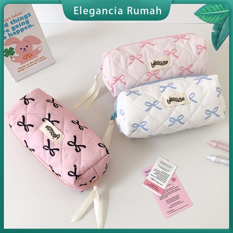 

Kotak Pensil Bow Pita Coquette/Kotak Pensil/Tempat Pensil Pita Estetik/ Tempat Pensil Pouch Makeup Tas Kosmetik/ Lucu Pouch Make Up Kosmetik Stationery Bag Korea Premium