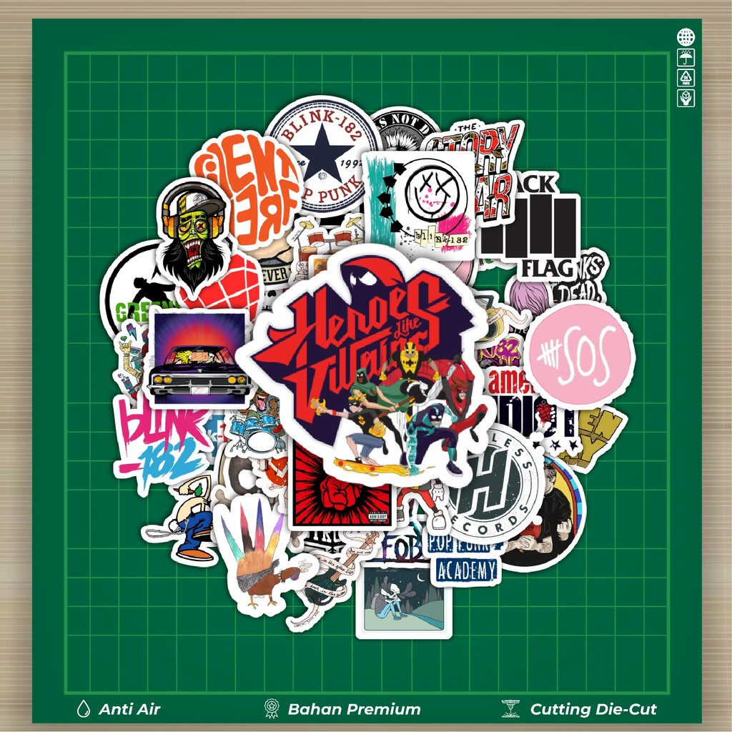 

HOT 50 PCS STIKER Stiker Pop Punk Art Mix Stiker Fashion Cars Decal Dingin Kartu Album Custom Vinyl Anti Air- Sticker Aesthetic Buku Journal Koper Casing HP Tablet Laptop Helm Motor Botol Minum