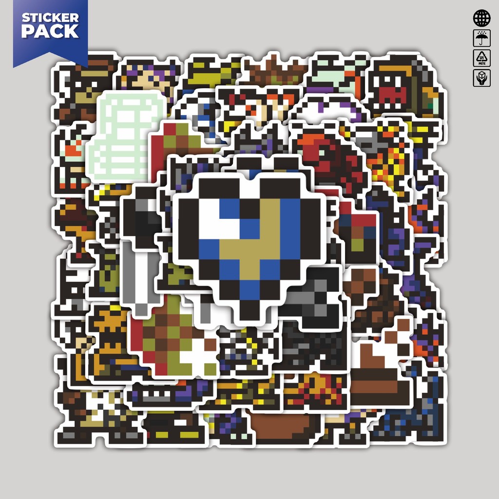 

[100PCS]Stiker Pack Stiker Pixel Digimon V10 Aesthetic Vinyl Anti Air Dekorasi Sticker Laptop Buku Journal Koper Helm Casing HP Gitar Helm Skateboard