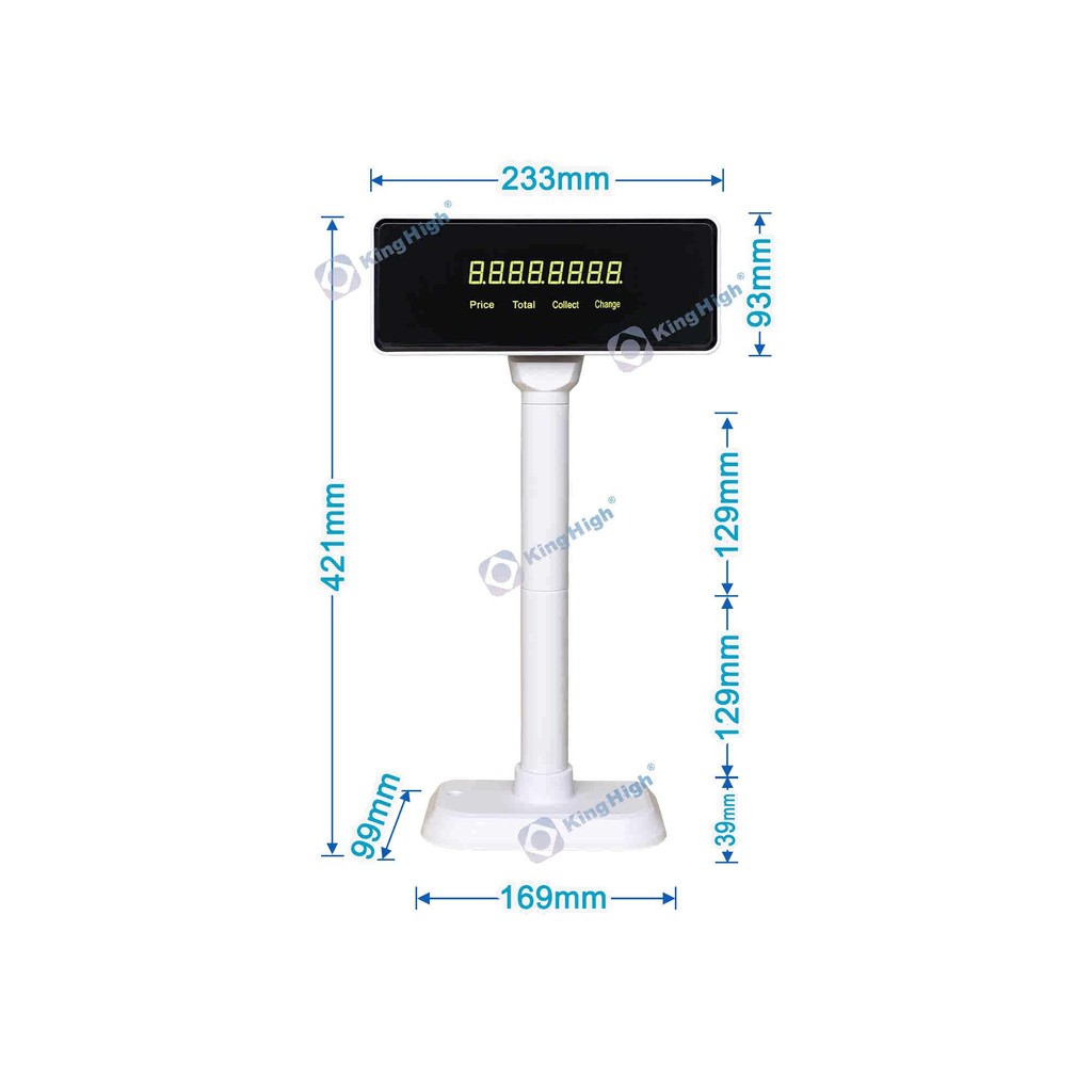 Serial Customer Display LED8 Supermarket Cashier Customer Display POS Gu Display Receiving Machine S