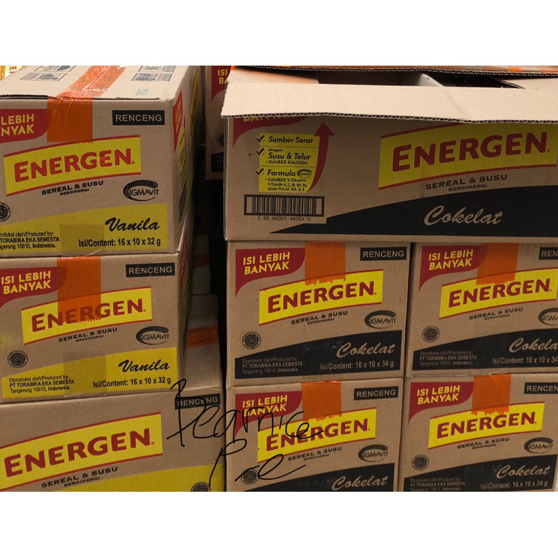 

Energen Vanila / Coklat (1 Karton)