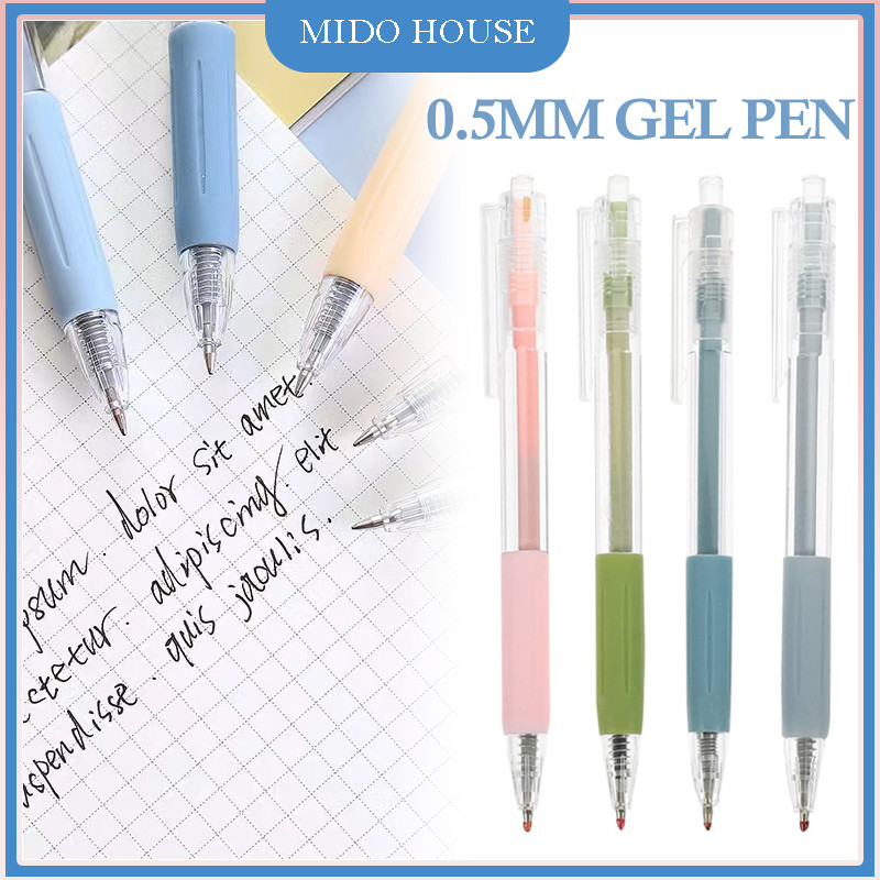 

Pena Gel Hitam Polos/Pulpen Cepat Kering Pena Netra/Pena Hitam Gel 0.5 Mm Transparan/Alat Tulis