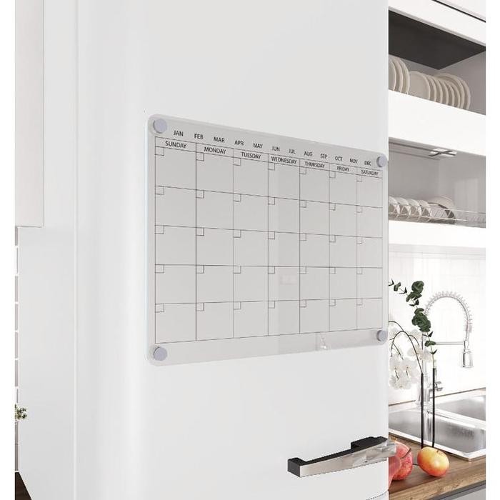 

Kalender Magnet Planner Acrylic Calendar Monthly Akrilik Jadwal Magnet - Tinta Putih, 25x35 cm