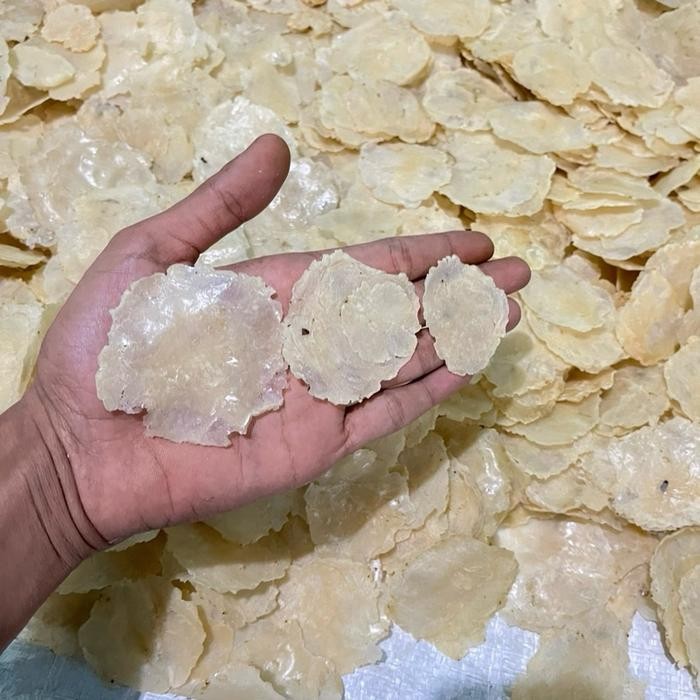 

Emping mentah siap goreng 1kg SP biji 1&2 super tipis 100% dari melinjo asli banten full kering siap goreng kualitas NO 1