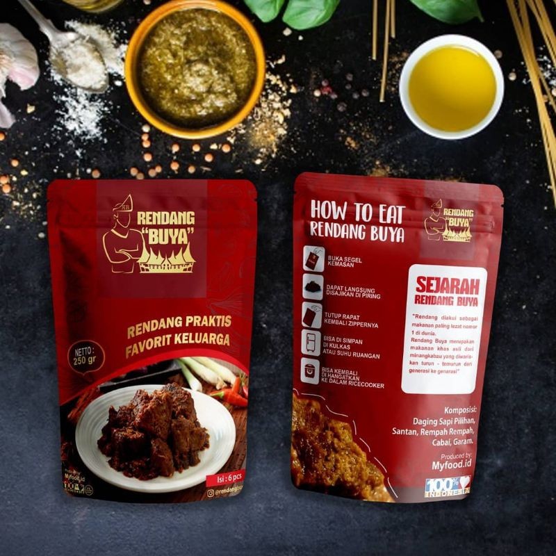 

Rendang Buya - Rendang Daging 250gr Siap Santap Asli Minang