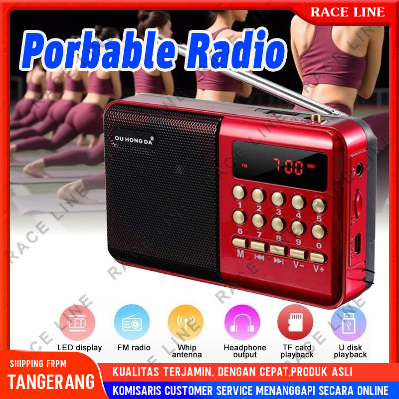 Radio Murotal Digital Bluetooth FM Mini Speaker MP3 Player // Radio Portable Termurah // Support TF 