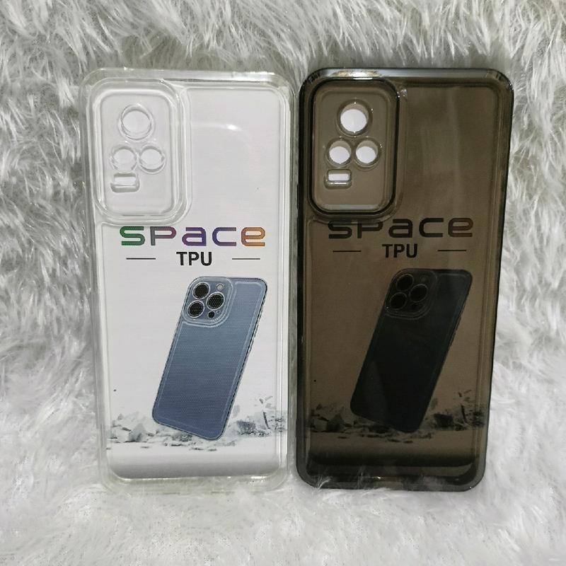 Softcase Clear Black Vivo V20/V21 4G/V21E 4G Softcase Bening Casing Clear Hitam Transparant Space TP