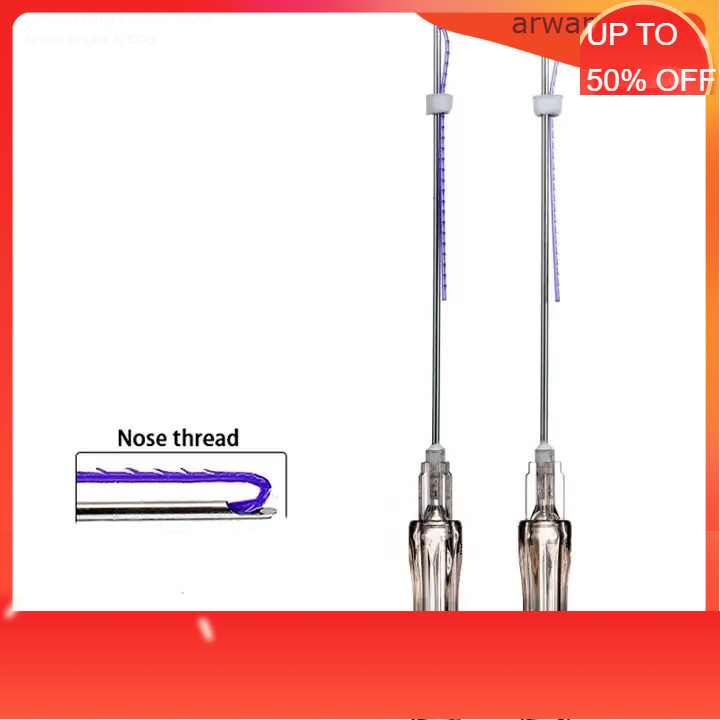 (isi 20pc) MADE IN KOREA Minerva Benang Hidung Thread Lift  PDO&PCL  19g*60mm&19g*38mm a pack of 20b