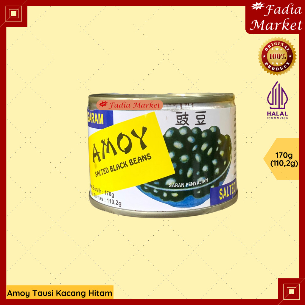 

Tausi Amoy Salted Black Beans 110.2g (170g) | Kacang Hitam Asin Fermentasi untuk Masakan