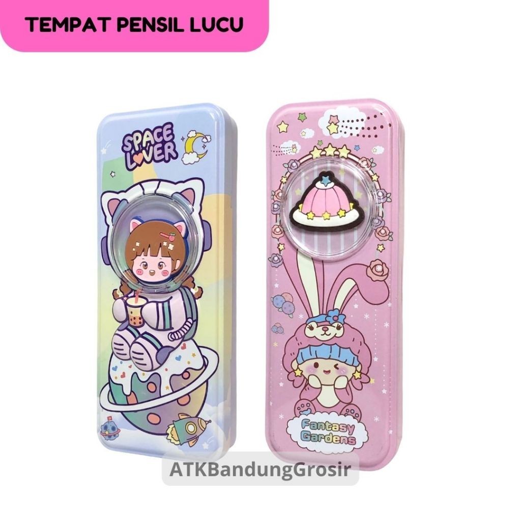 

Tempat Pensil Pencase Motif Space Lover / Fantasy Gardens / Pencase Tinplate Lucu Anak Pelajar - SATUAN - SHABQ- SHAGB