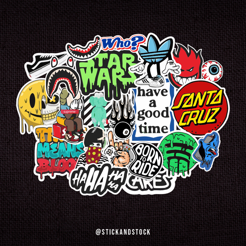 

Sticker Pack Hype 5 | Sticker Tumbler | Sticker Hp Laptop Helm Motor