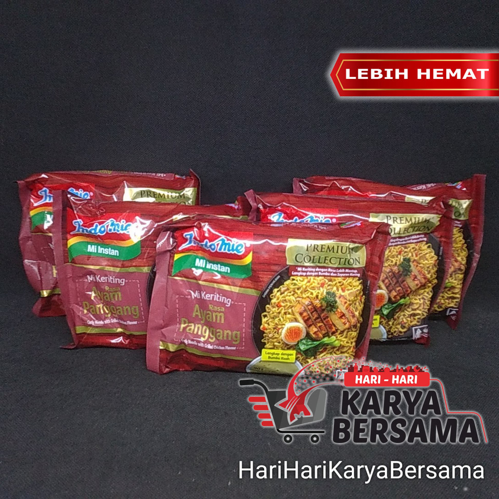 

MAKANAN MI INSTAN INDOMIE KERITING AYAM PANGGANG PACK 5'S X 90GR