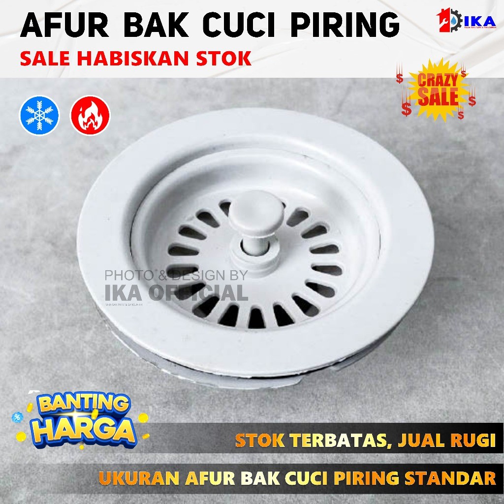 Saringan KERANJANG Afur Wastafel BCP Bak Cuci Piring PVC Plastik / Afur BCP Besar PLASTIK PVC 11/2” 
