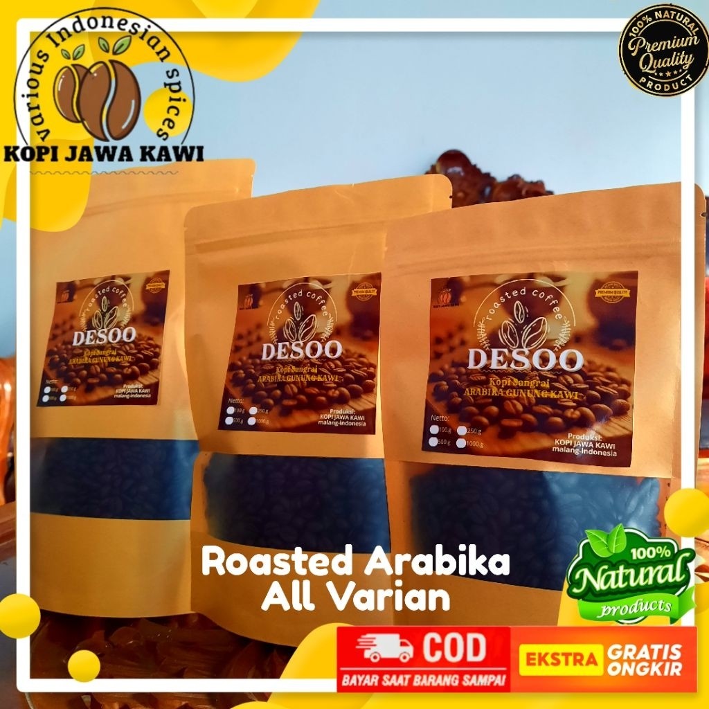 

Kopi Roasted Arabika 100% Murni Premium Gunung Kawi | 250g 500g 1kg | Espresso, Tubruk & Manual Brew