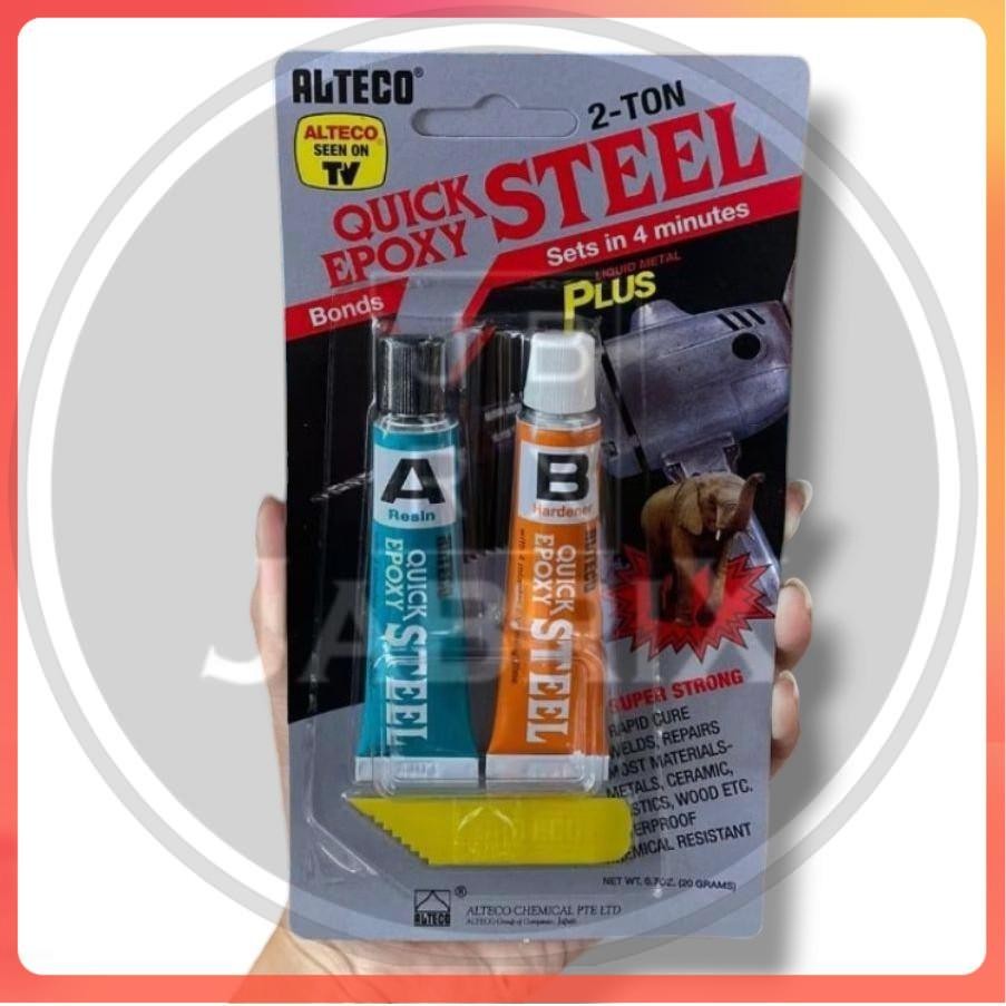 

Lem besi ALTECO 4 menit Super Kuat - 2 Ton quick epoxy Steel 56.7 g ORIGINAL - BAYAR DITEMPAT
