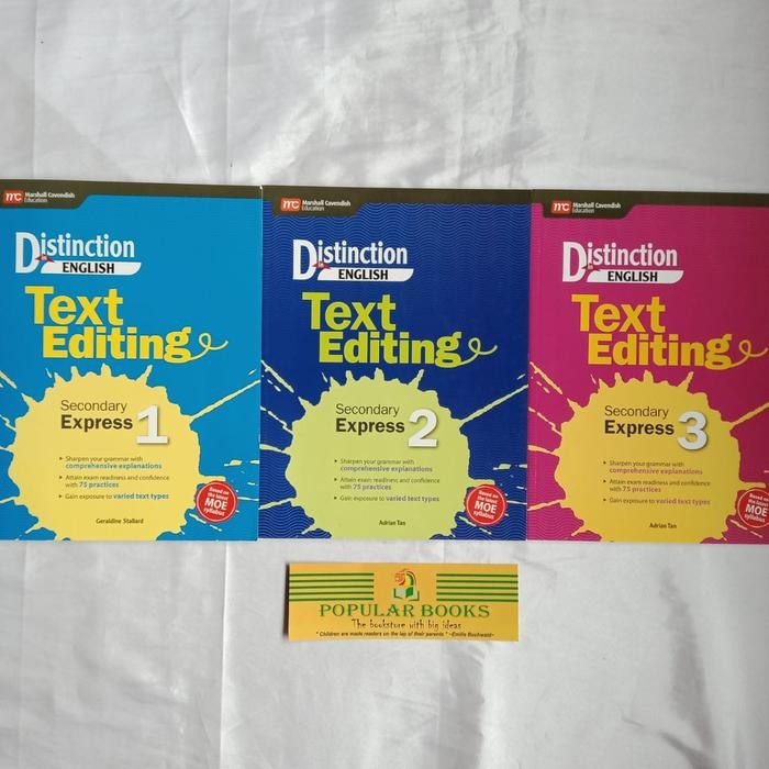 

Distinction in English : Text Editing Secondary Express - Secondary 1