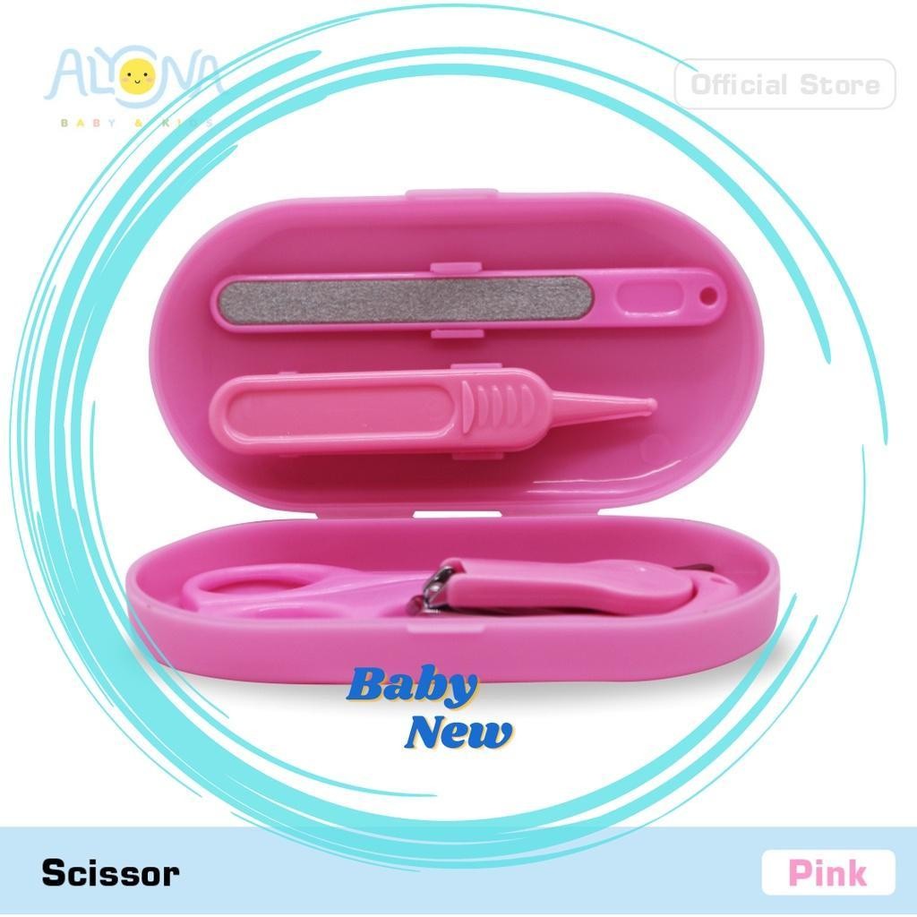 Alyona Manicure Set 4 In 1 / Set Gunting Kuku Bayi 4 In 1 / Baby Nail Cutter Clippers Scissors