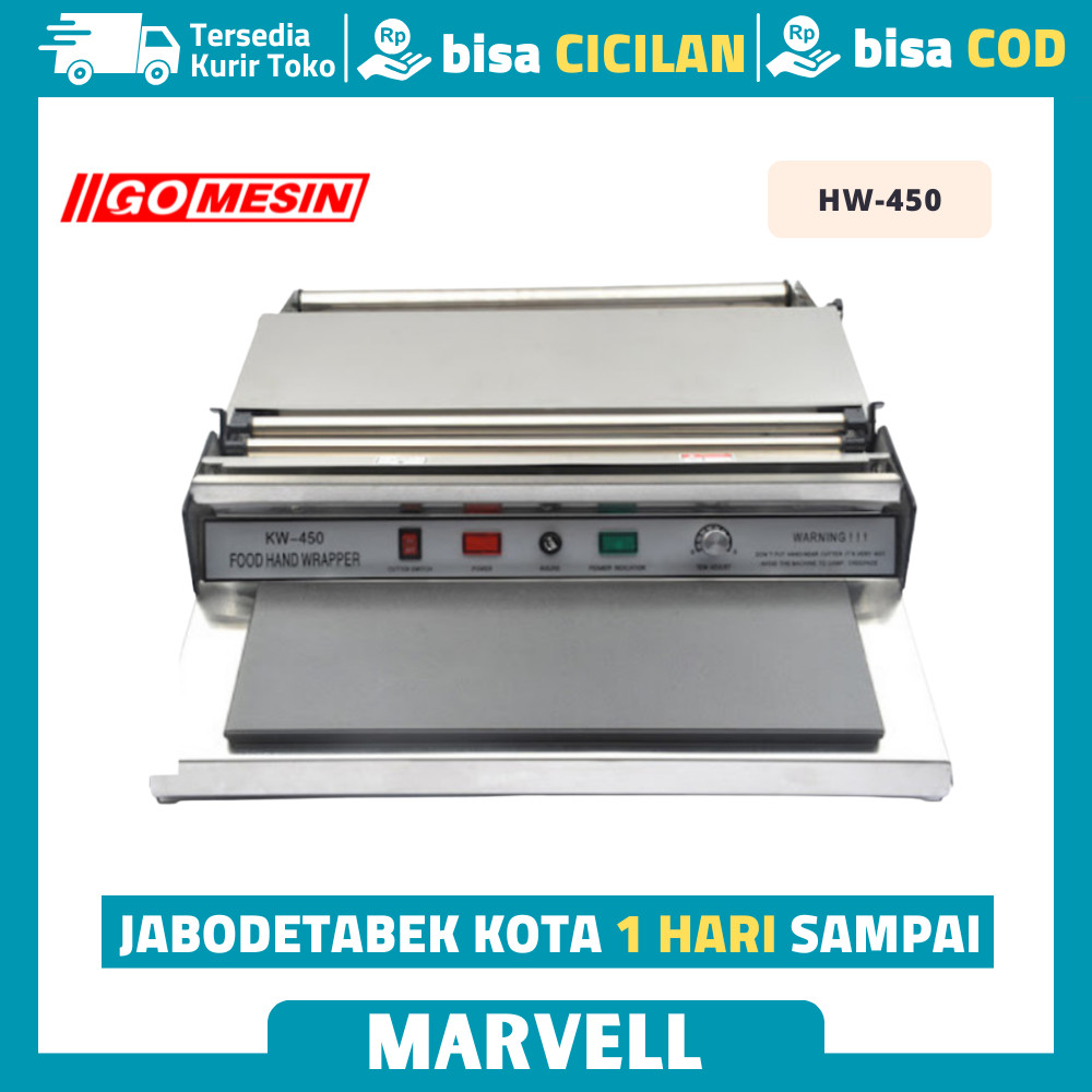 MESIN PLASTIK WRAPPING GETRA HW 450 HW-450 HAND WRAPPING MACHINE GARANSI RESMI