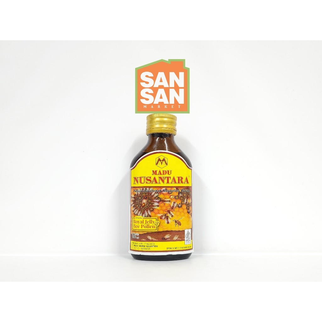 

Madu Nusantara Super 100 ml Madu Murni 100% Asli dengan Royal Jelly & Bee Pollen