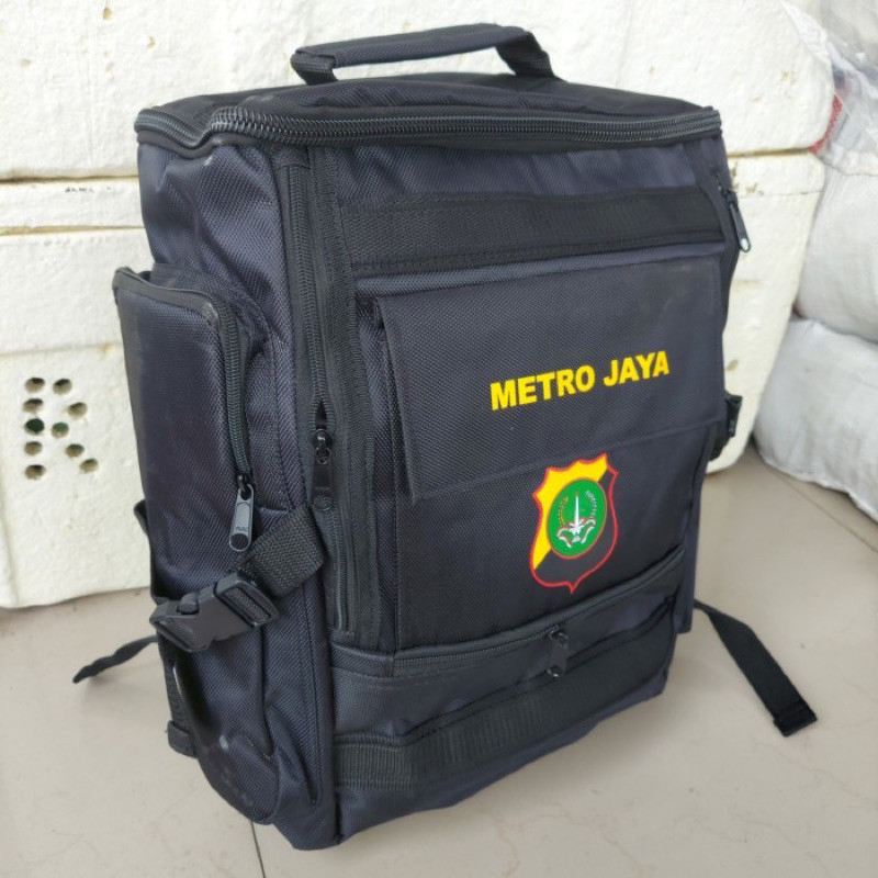 X56TJ Tas Kantor Polri Asli Nilon Original