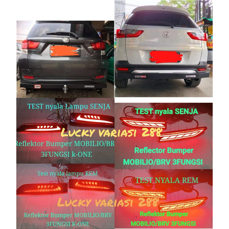 Lampu Reflector  Bumper Lampu Mata kucing Led MOBILIO BRV Led Bumper Lampu