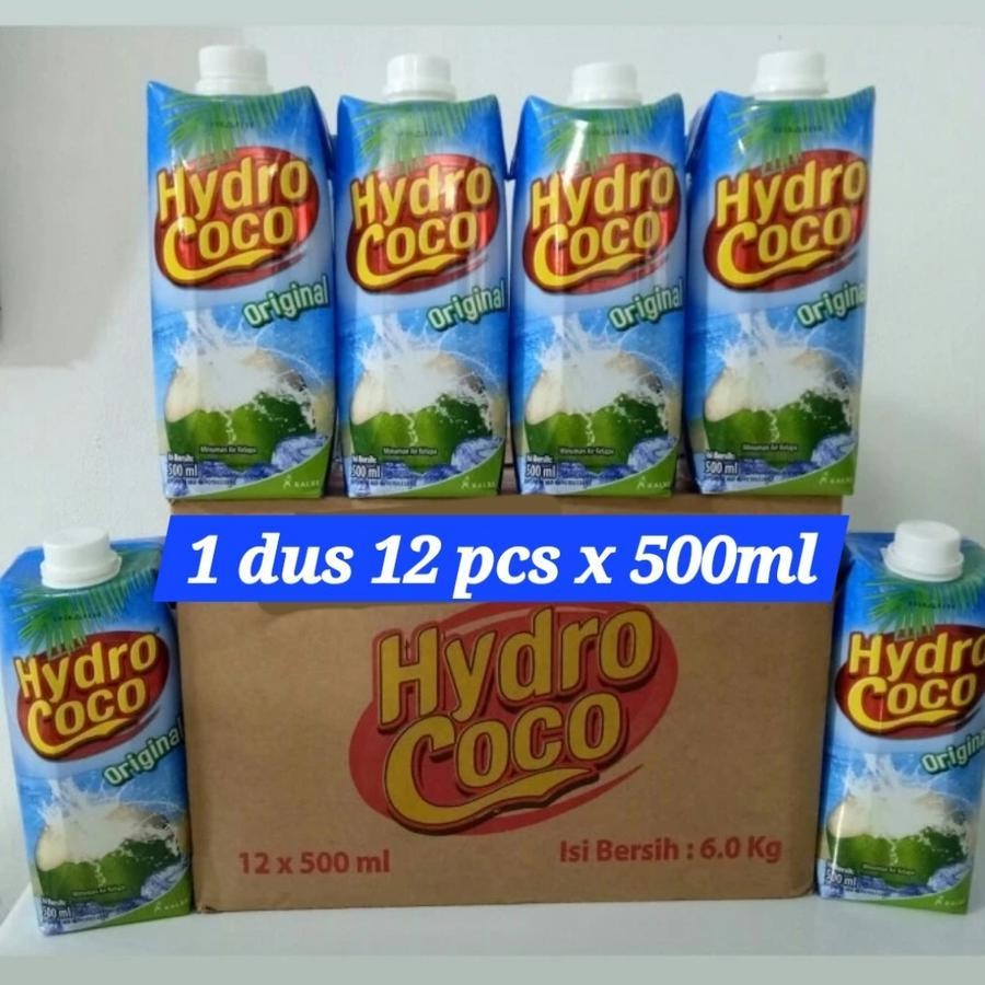 

Hydro Coco Original Air Kelapa Coconut Dus 500ml ( 12 pcs )