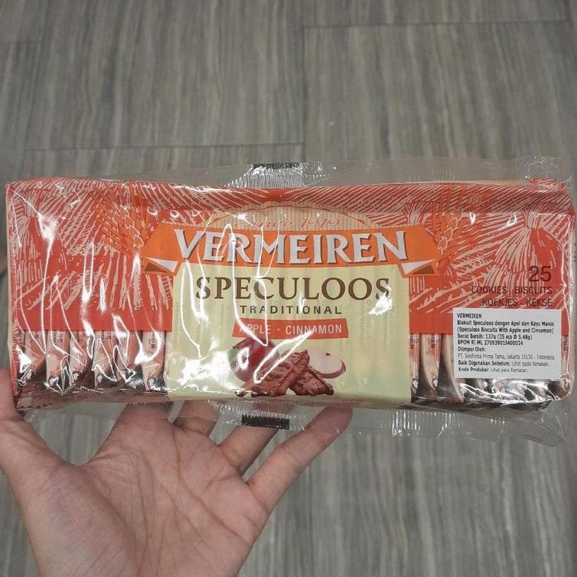 

Vermeiren Speculoos Biskuit Rasa Apple Cinnamon Import 137gr
