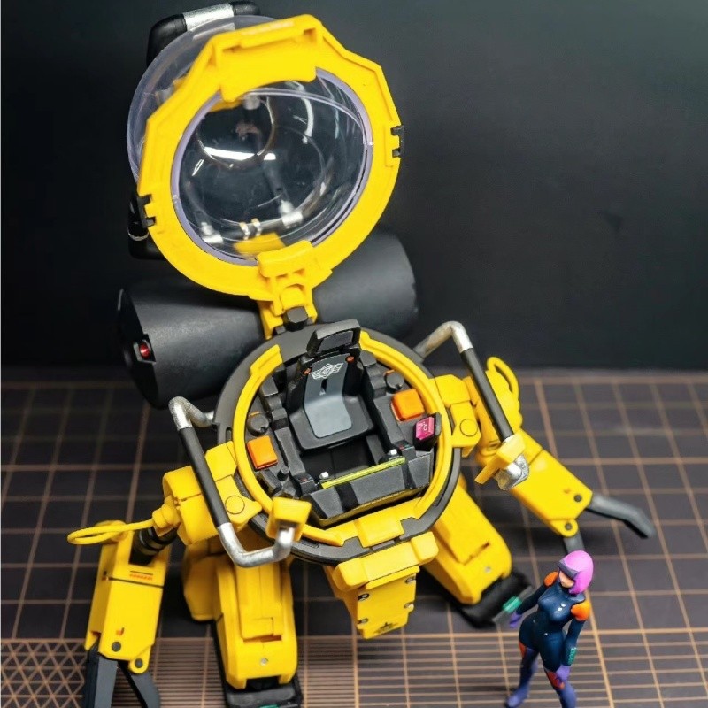 Mengshan Figure Hg 1/144 Tolro-800 Torohachi Assembly Model Robot Kits Figurine Collectible Toys Dol