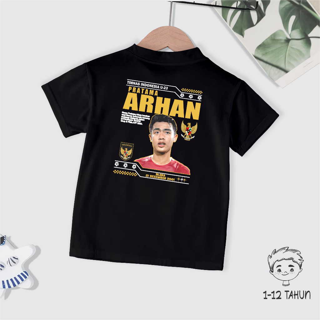 Kaos Anak Distro Pratama Arhan Pemain Timnas Terbaru Baju Arutala