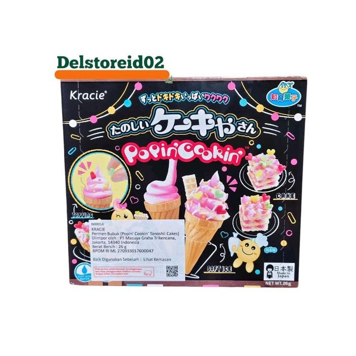 

Kracie popin cookin tanoshii cakes (permen bubuk) 26 gram