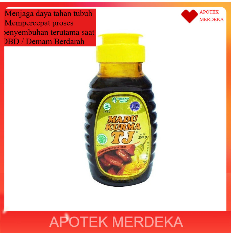 

Madu TJ Kurma 250gr - Untuk Menjaga Daya Tahan Tubuh | Madu Demam Berdarah DBD