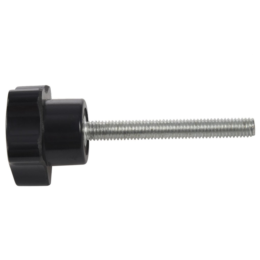 18 Pcs M6 X 50 Mm Locking Star-Shaped Plastic Head Male Thread Knob Grip-ABQU