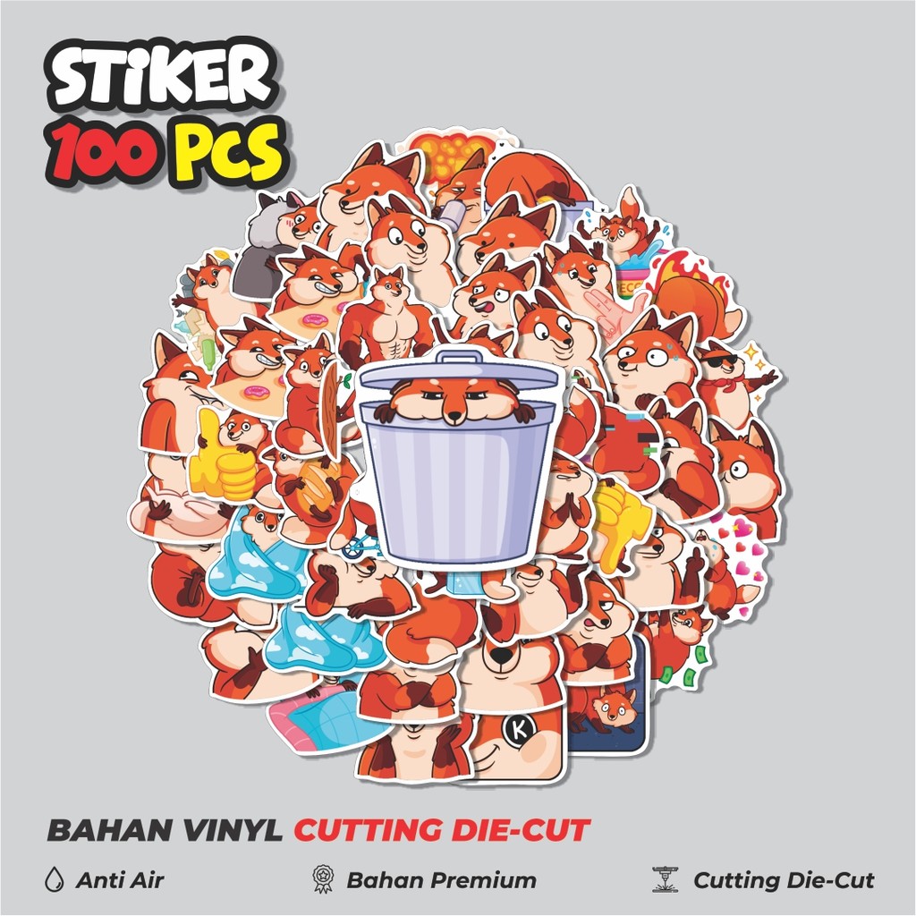 

Terbaru! 50 pcs Stiker Hewan Kartun Sneaky Dekorasi Lucu Kreatif untuk Notebook, Skateboard, HP