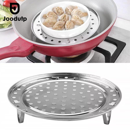 

JOODUTP Tatakan Kukusan Steamer Portable Panci Rak Stainless 18cm