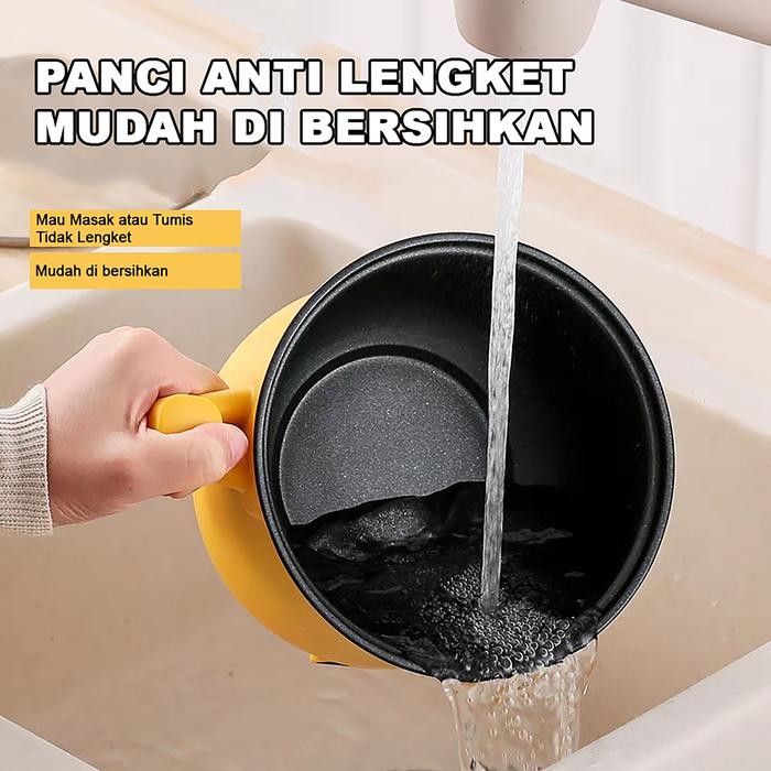 Kompor Elektrik Multifungsi Bebek Kuning Kecil /panci Elektrik Multifungsi Anti lengket/panci multif