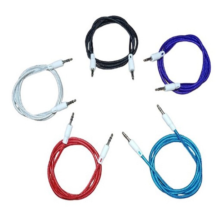 Kabel Jack Audio Aux 3.5 Mm Panjang 100cm Hp Android Speaker Mobil
