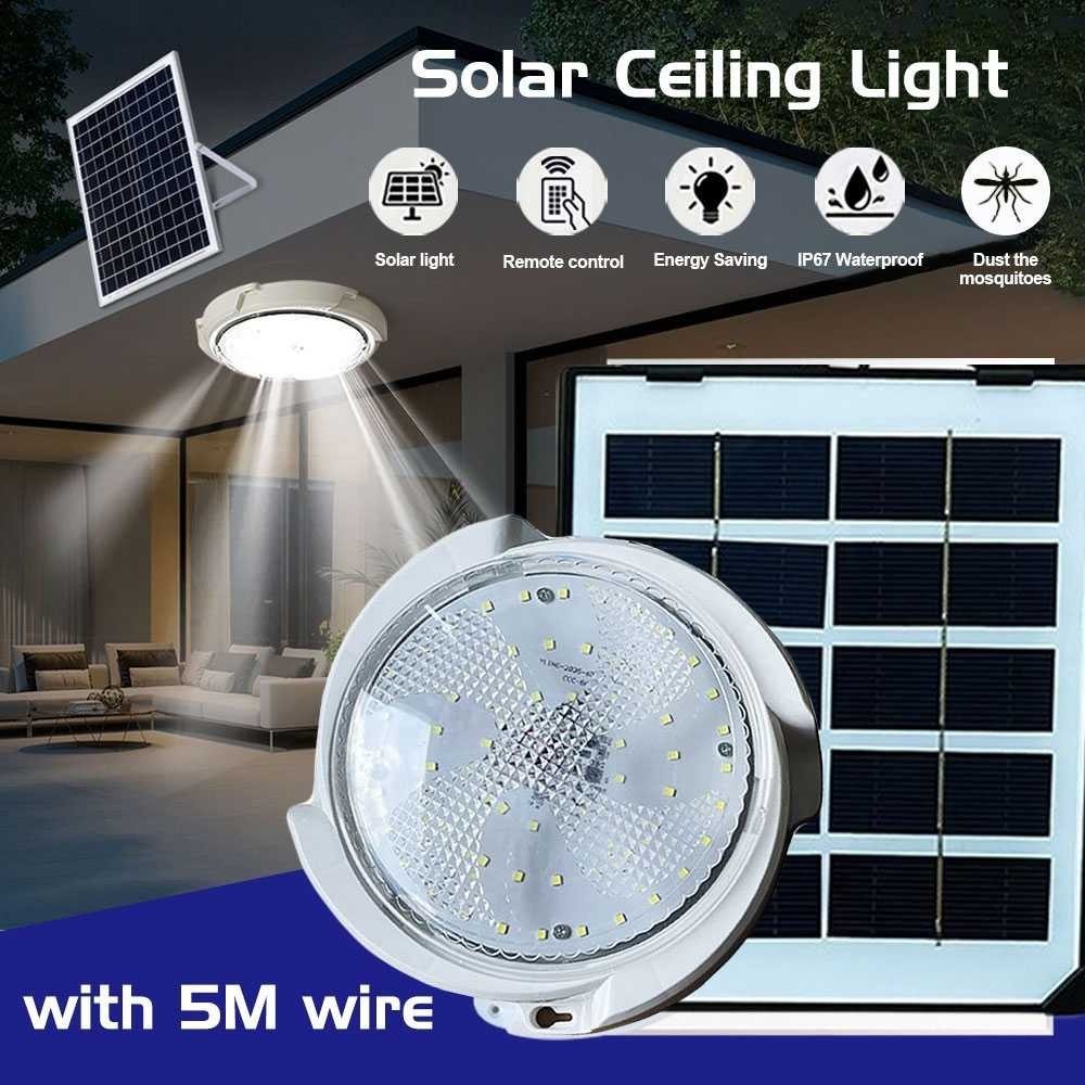 

Smuxi Lampu Plafon LED Tenaga Surya 50W 19 cm Dimmable Cool White - SM60 -ALR