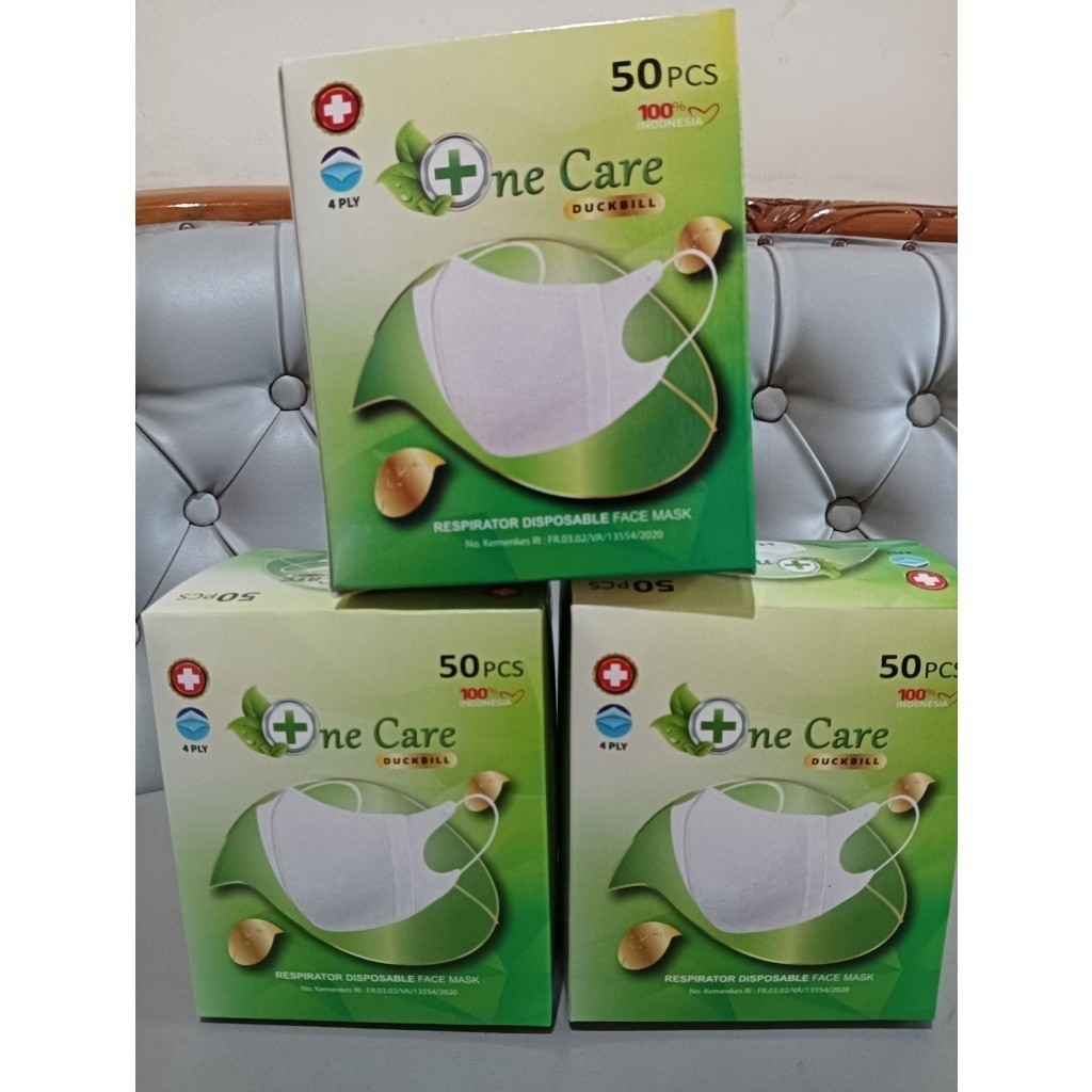Masker Duckbill One Care 4 Ply#Masker Duckbill One Care 4 Ply#