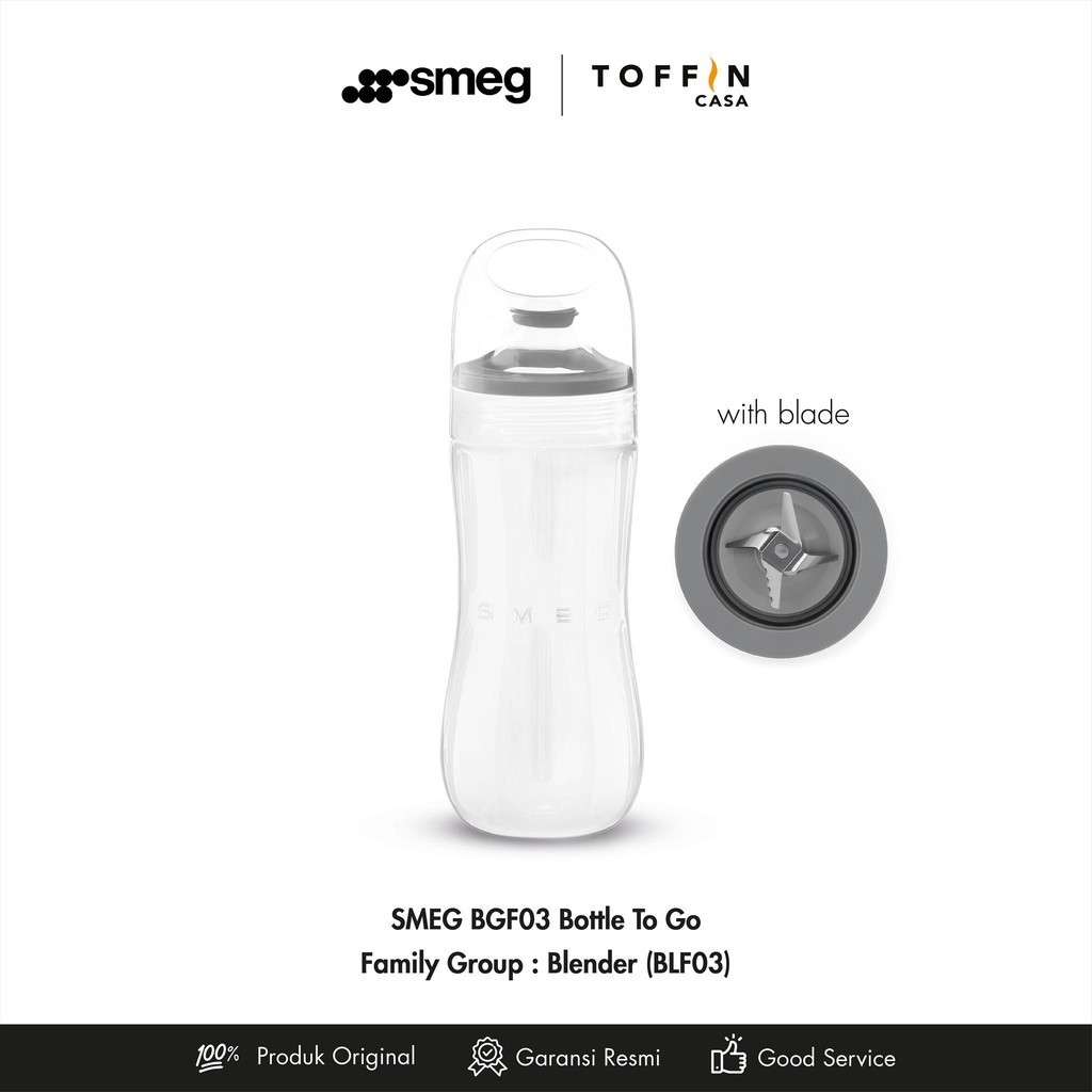 SMEG BGF03 Water Bottle with Blade - Accessories SMEG Blender BLF03