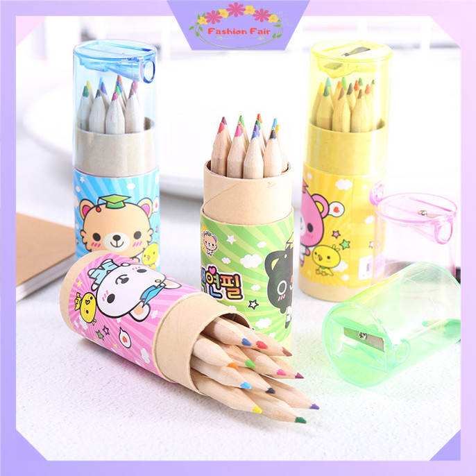

FASHION FAIR S5735 Pensil Warna 12 IN 1 Free Serutan Pensil / Pensil Color / Pensil Warna Karakter Kemasan Tabung Murah Import / Pencils High Quality