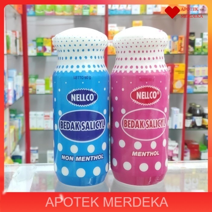 

Bedak Salicyl Nelco / Bedal Salisil Nellco 60gr Pink / Biru / Bedak Gatal